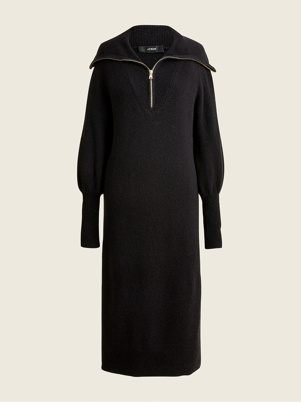 J.Crew • Half-zip sweater-dress in Supersoft yarn